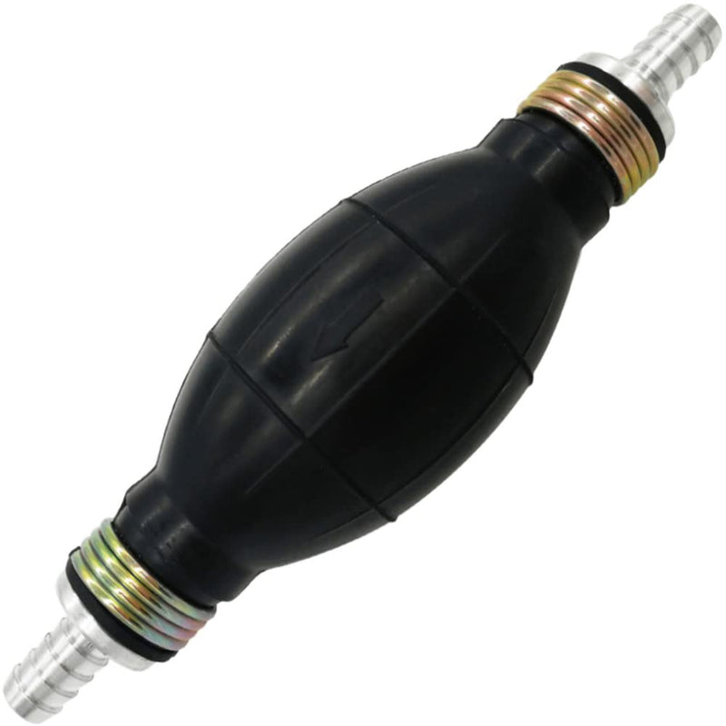 10mm 3/8" Black Bulb Type Rubber Fuel Transfer Vacuum Fuel Line Hand Primer Gasoline Petrol Diesel Pump Bulb for Marine Boat Accessories 10mm 3/8"