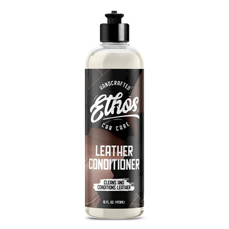 Ethos Car Leather Cleaner and Conditioner 16oz – Leather Seat Cleaner & Conditioner with UV Protection for Car Interior, Couch, Jacket, Boots – Cleans and Conditions Vinyl & Plastic Surfaces