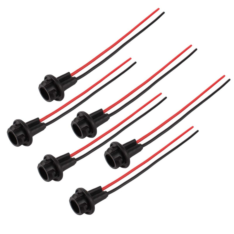 WINKA T10 194 Extension Harness Plugs Connectors Wiring Sockets for car 6Pcs T10-Socket*6