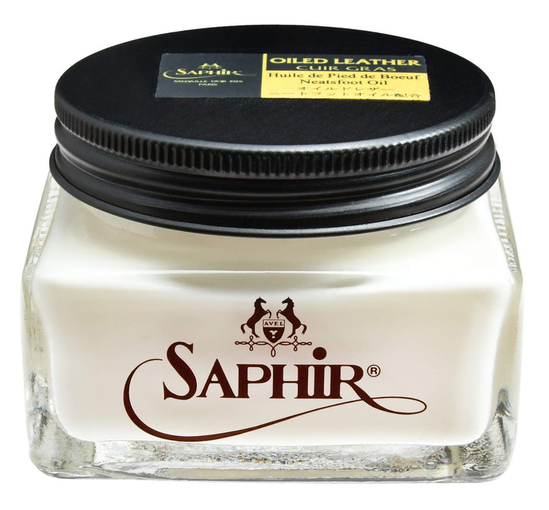 SAPHIR Medaille d’Or Oiled Leather Cream with Neatsfoot Oil for Nourishing and Water Repellence Neutral