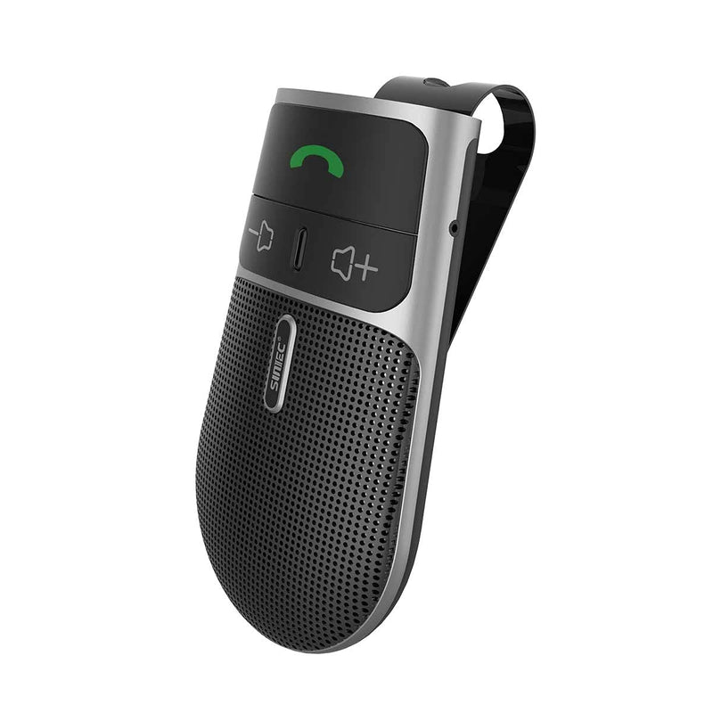 Bluetooth Phone Speaker for Car,Hands Free Bluetooth for Cell Phone | In-Car Speakerphone for Safe Driving, Support Siri Google Voice Assistant, AUTO Power ON off, Visor Clip