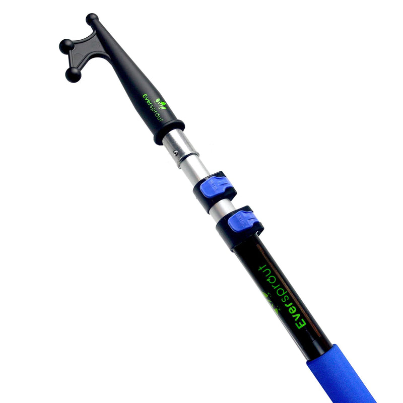 EVERSPROUT Telescoping Boat Hook | Floats, Scratch-Resistant, Sturdy Design | Durable & Lightweight, 3-Stage Anodized Aluminum Pole | Threaded End for Boating Accessories 12' Pole