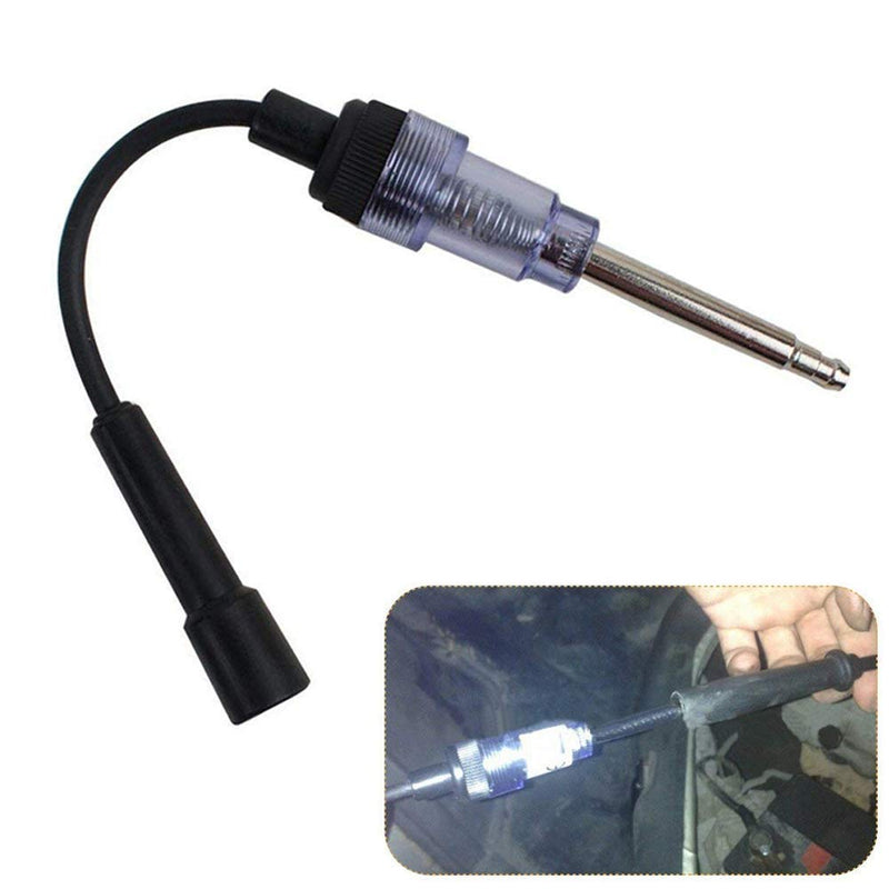 Morange in-Line Spark Plug Engine Ignition Tester 6-12V Pick Up Coil Armature Diagnostic Detector Tool for Automotive Car Lawnmower Internal External Engine