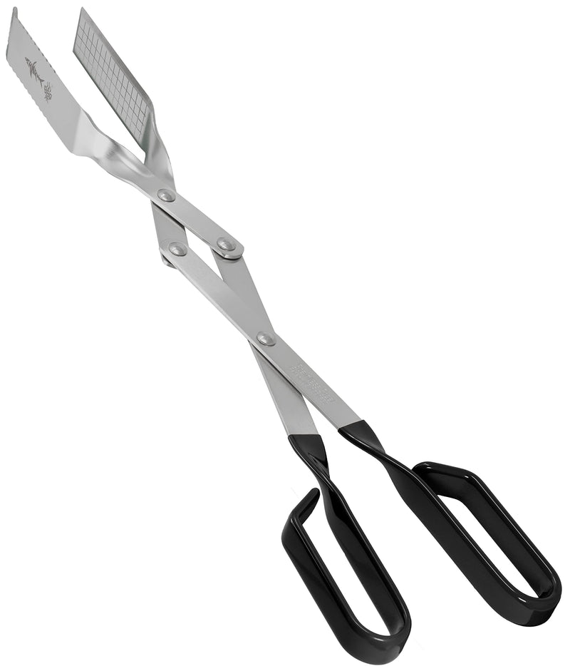 Shark BBQ Grill Tongs - 17 inch Black. Professional kitchen and outdoor grilling utensil. Long reach Barbeque Grilling Tongs. Ideal for steak, fish, burger, and sausage Black Long-reach