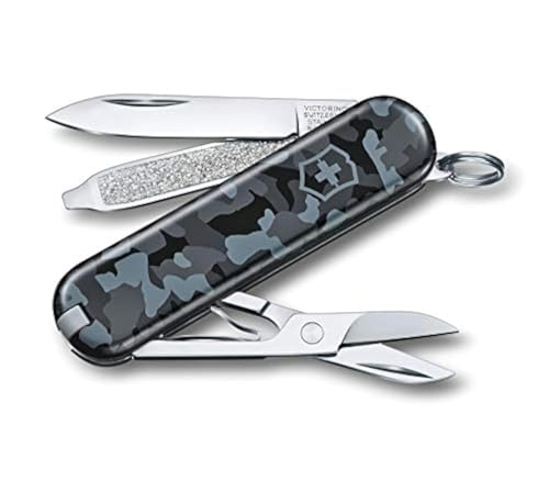 Victorinox Classic SD Swiss Army Knife, 7 Functions, Navy Camouflage
