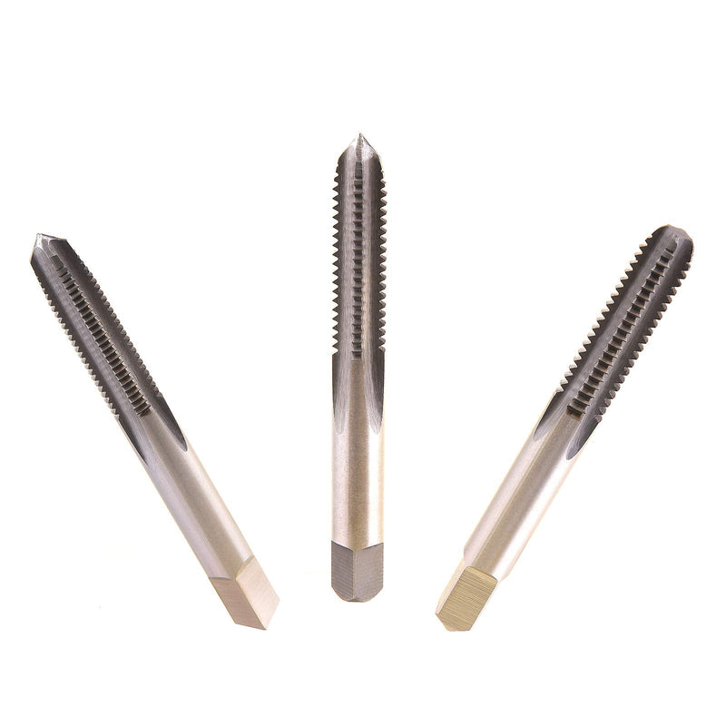 MaxTool M8x1.25 Hand Thread Tap Sets Including Taper+Plug+Bottom Metric HSS M2 Taps Set Pitch 1.25mm FULLY GROUND RIGHT HAND; HSM02W00R08
