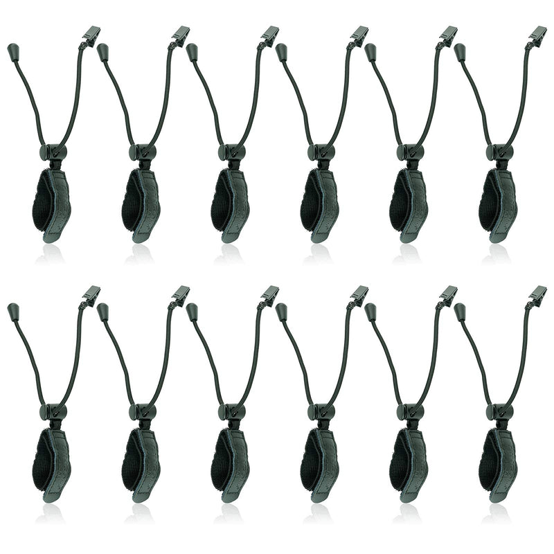 LINCO Lincostore Backdrop Clamp Adjustable Heavy Duty Black Clamps 12-Pack for Photo Studio Backdrop Muslin, Camera Flash Brackets, Photo Backdrop Background Support Equipment 4216-1-12