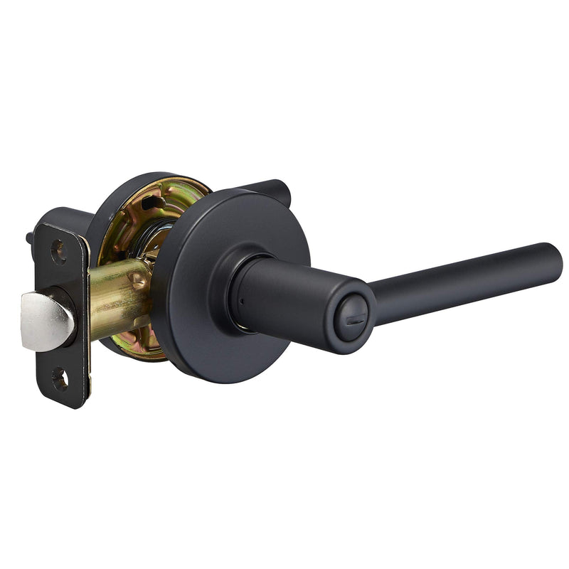 Amazon Basics Contemporary Madison Door Lever - Privacy - Matte Black, 1-Pack 1 Pack