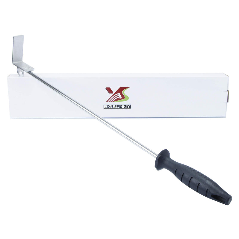 MSY BIGSUNNY Ash Rake for Grills, Charcoal Grills Tool with Rack Lifter, 25-Inch 25" Ash Rake