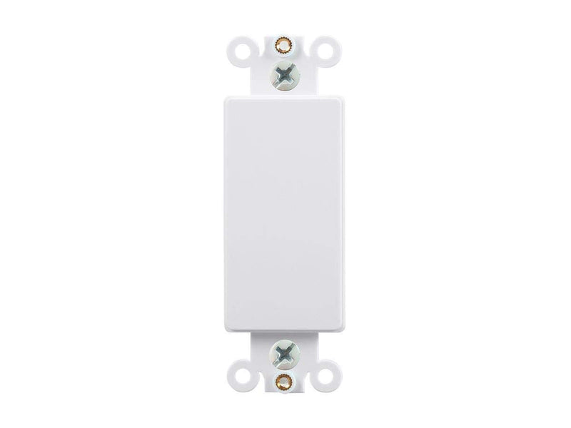 Monoprice Blank Decor Insert - 4"x1.4"x0.25", with Screws, White