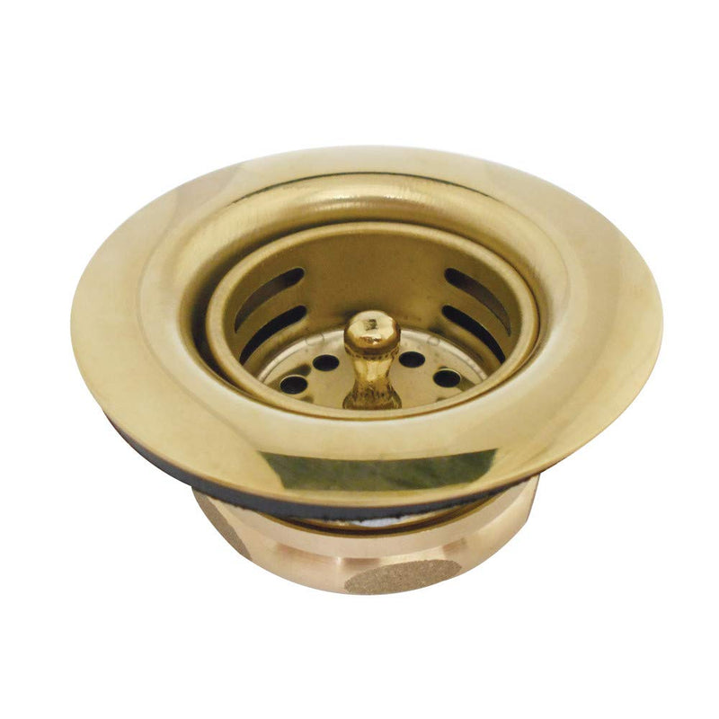Kingston Brass K461BPB Tacoma Kitchen Sink Duo Basket Strainer, Polished Brass 2.81 x 2.81 x 1.5