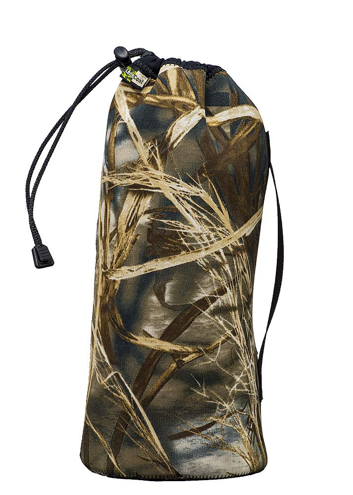LensCoat Lenspouch Neoprene Camera Lens Pouch Protection Camouflage Lenspouch 3Xlarge, Realtree Max4 (lclp3xlm4)