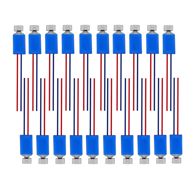 20 Pcs DC 3 V 3500 RPM Pager Cell Phone Micro Vibration Motor 4 mm x 8 mm