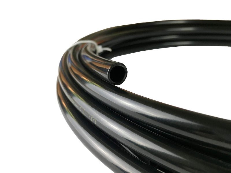 Fuel Line Nylon Tubing 5/16" ID Tube Pneumatic Hose Pipe for Air Or Fluid Transfer Black, 10 feet 5/16" ID, 3/8" OD, 10 feet