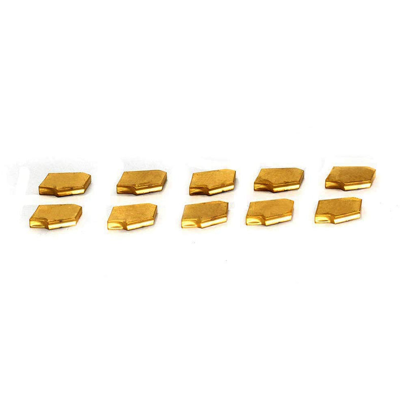 GTN-2 QC1402 OSCARBIDE TiN Grooving Inserts 10Pcs for Lathe Cut-Off | Carbide Cutters | TiN Coated for Wear Resistance | For Steel & Stainless Steel | Precision Ground | Long-Lasting Performance