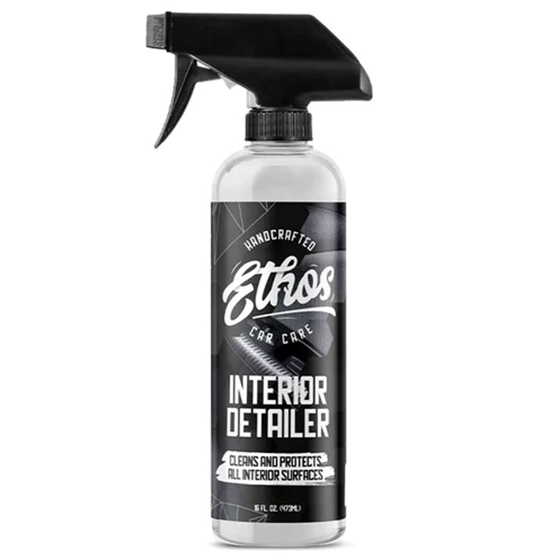 Ethos Interior Detailer Spray - Interior Car Cleaner Easily Cleans & Protects All Interior Surfaces | Non Greasy Satin Finish with UV Protection & Odor Neutralizing Agents | Coconut Scented 16 Fl Oz (Pack of 1)