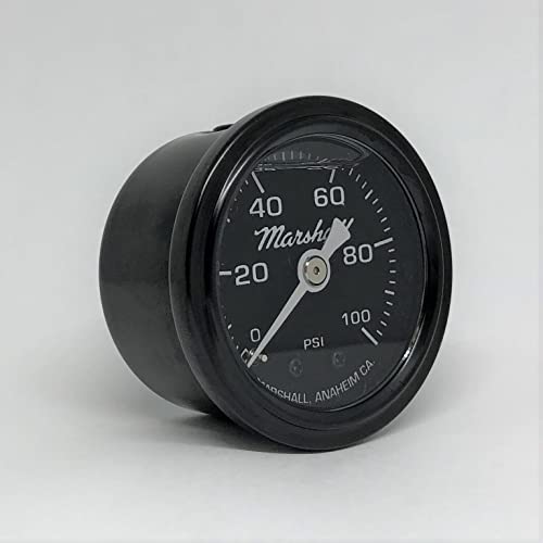 MSB00100 Liquid Filled Fuel/Oil Pressure Gauge Black