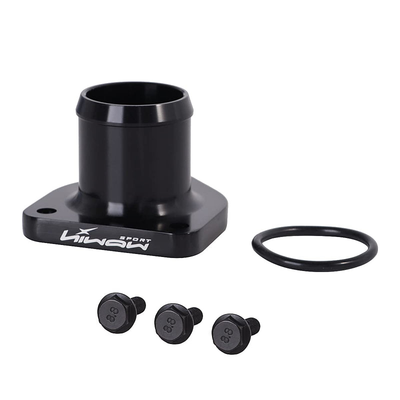 Billet Aluminum Thermostat Housing for 1999.5-2003 Ford Powerstroke 7.3L Thermostat Housing with Leak Proof Seal Black