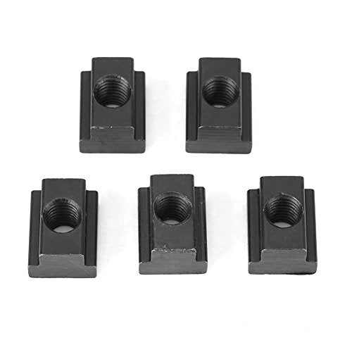 Acogedor 5Pcs M10 T-Slot Nut Black Oxide Finish for Aluminum Extrusion