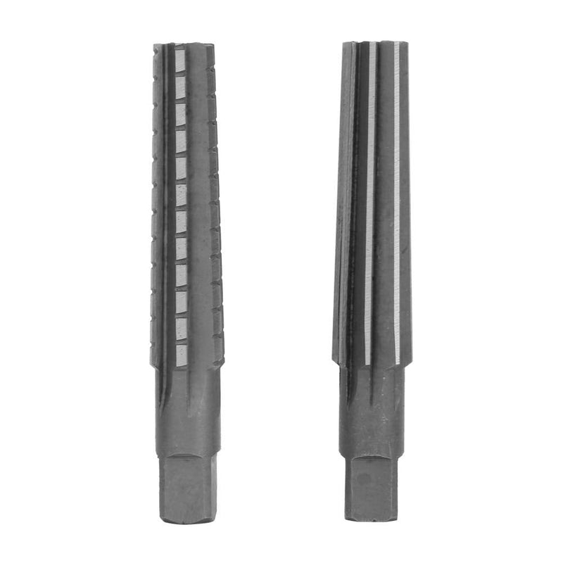 Hilitand 2pcs MT3 HSS Taper Fine/Rough Chucking Reamer Cutter Tool Set Straight Shank