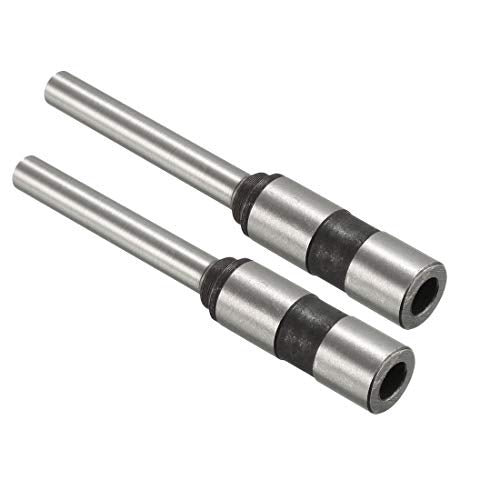 uxcell 6mm Paper Punch Drill, Straight Shank Hollow Bit Tool, for Hole Puncher Punching Machine, 2pcs