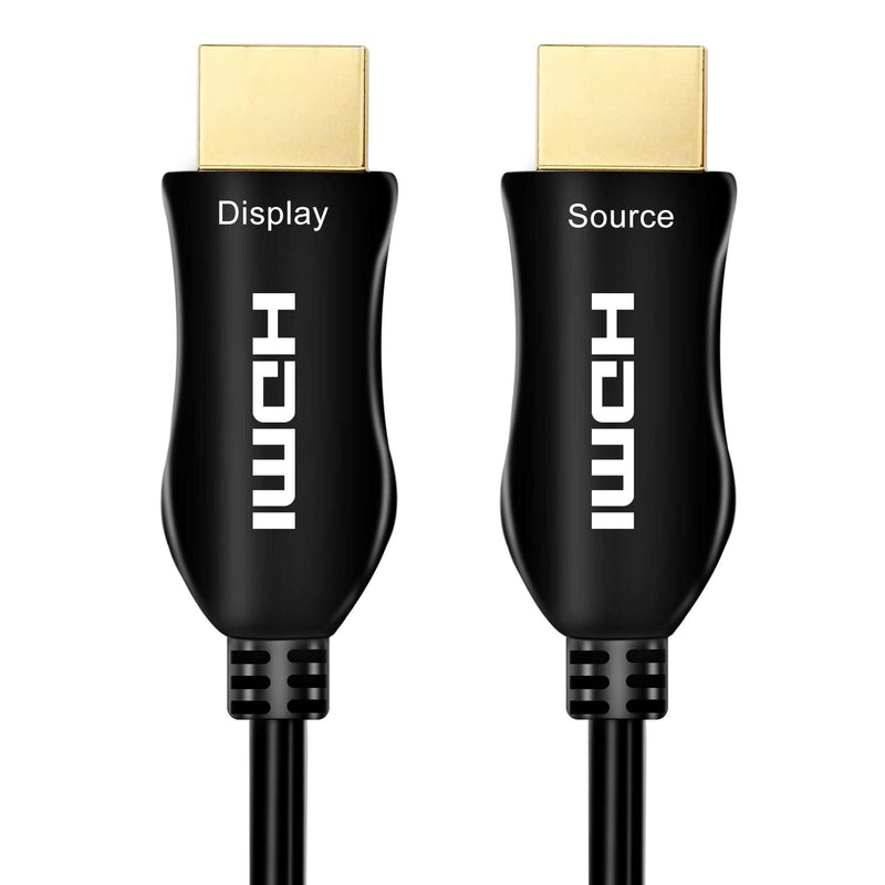 iBirdie 4K Fiber Optic HDMI Cable 100 Feet, 31 Metre, Work on Full 4K 60Hz HDR ARC, HDCP 2.2, 1440p 144Hz, 18Gbps, Active Unidirectional Cord Compatible for Apple-TV Ps4 Xbox