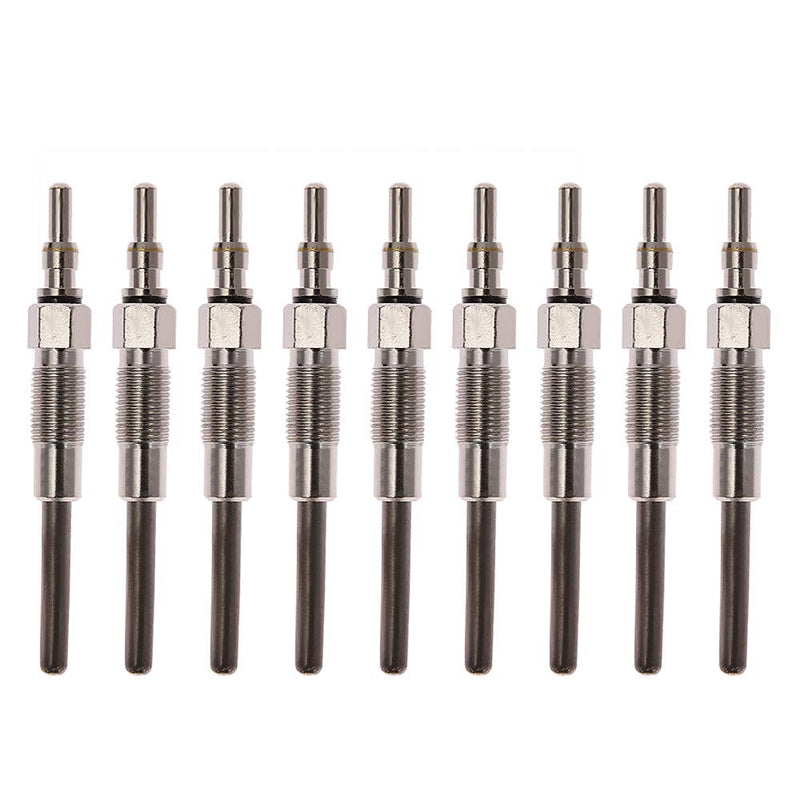 Diesel Glowplugs Glow Plugs Replacement for Ford 1988-1994 IDI (Indirect injection) 7.3 7.3L F350 F250 E250 E350 (Set of 8) F2TZ12A342A Replacement for Motorcraft ZD9
