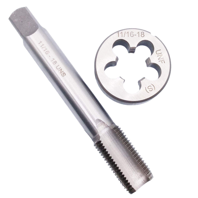 HSS 11/16-18 UNS Tap and 11/16-18 UNF Die Right Hand