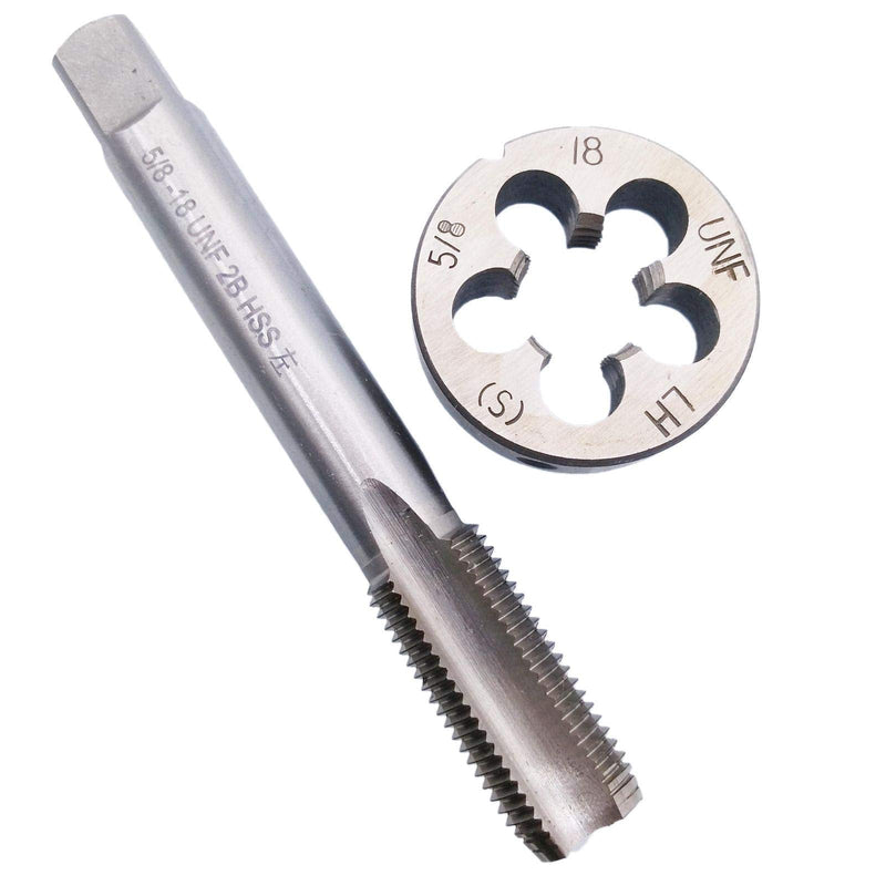 HSS 5/8-18 UNF Tap and 5/8-18 UNF Die Left Hand