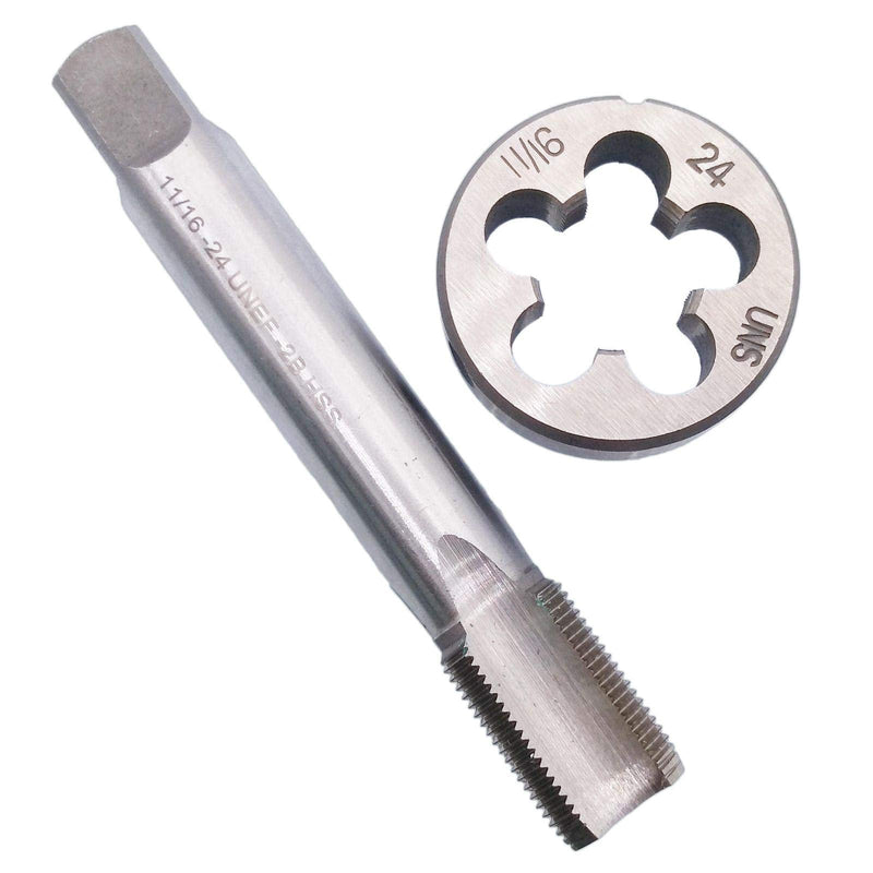 HSS 11/16-24 UNEF Tap and 11/16-24 UNS Die Right Hand