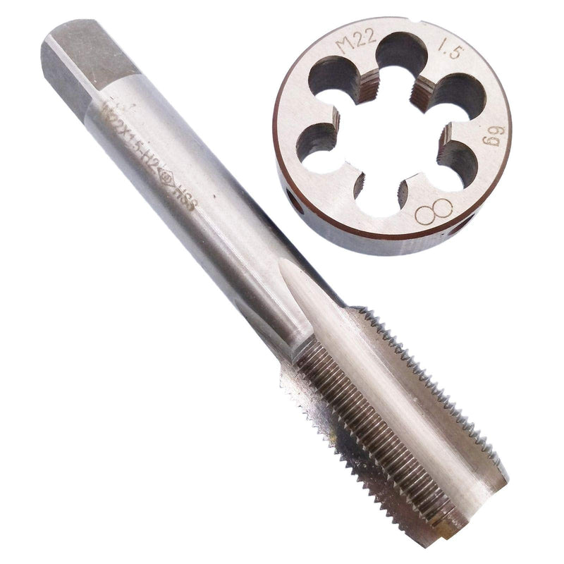 HSS M22 x 1.5mm Tap and M22 x 1.5mm Die Metric Thread Right Hand