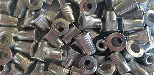 8-32 Aluminum Flange Nutserts Rivet Nut Rivnut Nutsert (Pack of 100)