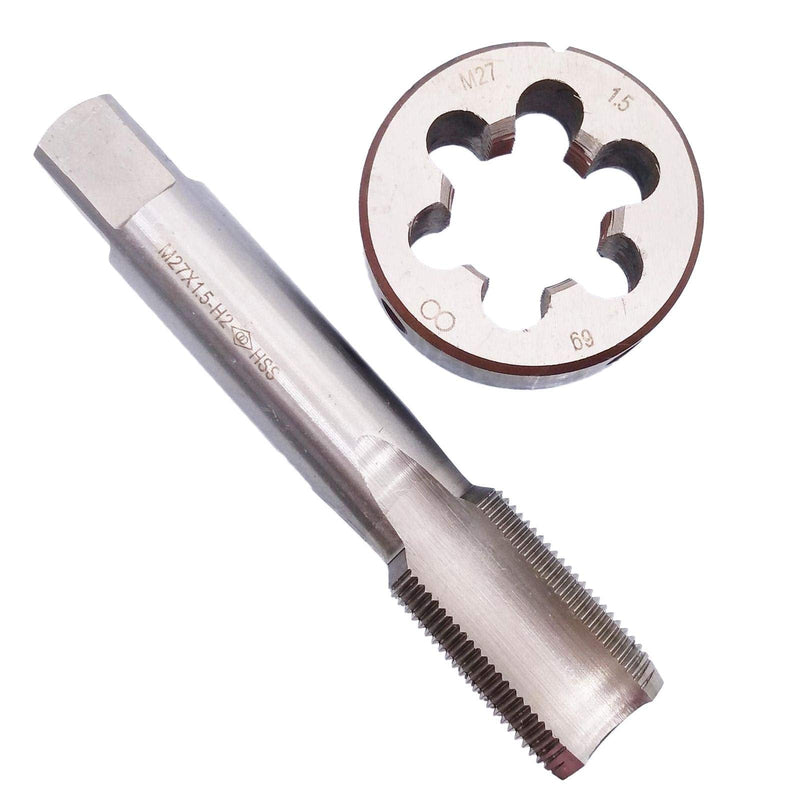 HSS M27 x 1.5mm Tap and M27 x 1.5mm Die Metric Thread Right Hand