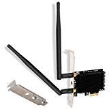 Wireless-AC Dual Band 1200Mbps (2.4GHz 300Mbps and 5GHz 867Mbps) PCI Express WiFi Card for Windows XP, 7, 8.x, 10, 11 (32/64bit) Desktop PCs, PCIE WiFi Adapter (FS-AC86SE Green)