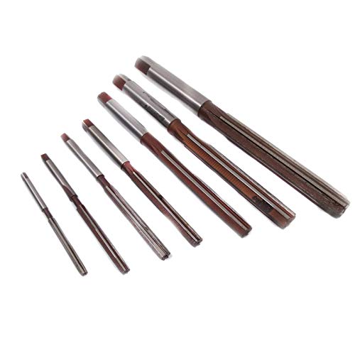 7pcs 3 4 5 6 8 10 12mm Chucking Straight Shank HSS Hand Reamers Kit