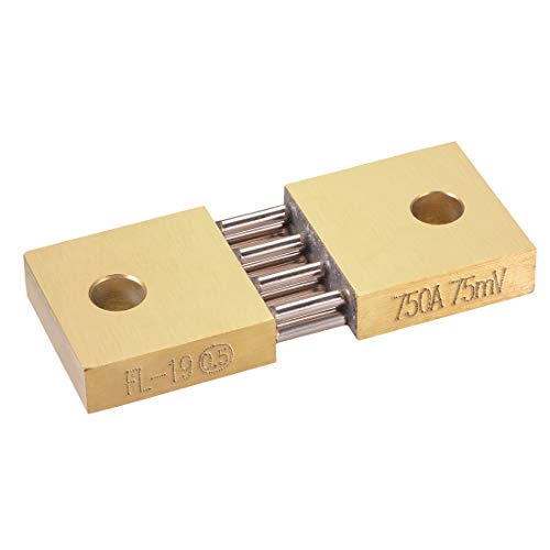 uxcell Shunt Resistor 750A 75mV for DC Current Ammeter Analog Panel Meter External FL-19 Shunt Divider