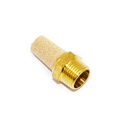 Joywayus Air Pneumatic Muffler Long Exhaust Muffler 3/4" NPT Male Brass Flow Control Silencer Air Fitting 3/4"NPT(1pcs)
