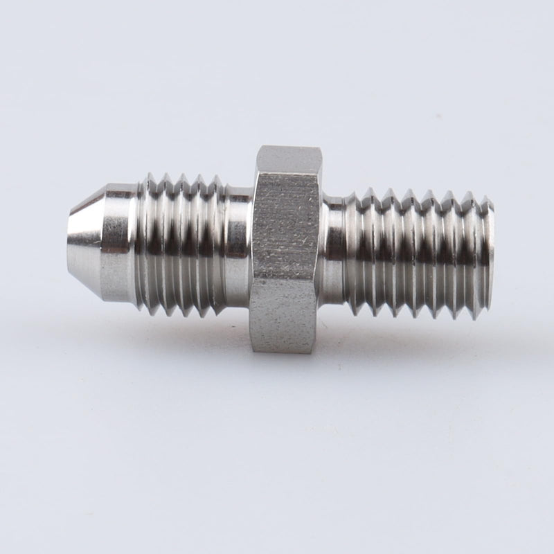 Male M10 x 1.5 Metric Thread to -4 AN Flare Adapter Stainless Steel 4AN to M10x1.5 flare to metric