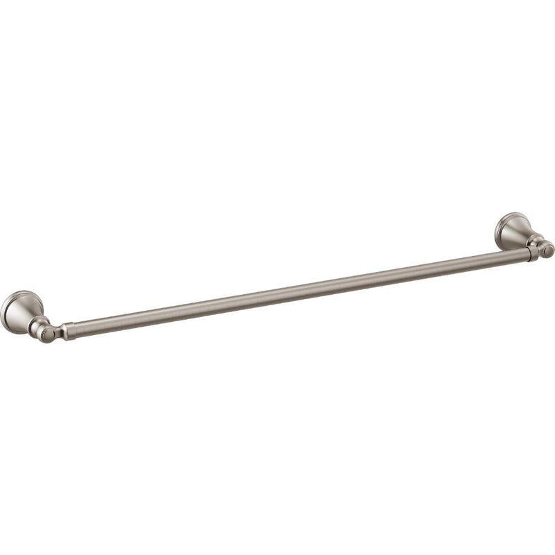 DELTA FAUCET 73224-SS Woodhurst 24 in. Wall Mount Towel Bar Bath Hardware Accessory in Stainless Steel 24 inch Brilliance Stainless Steel