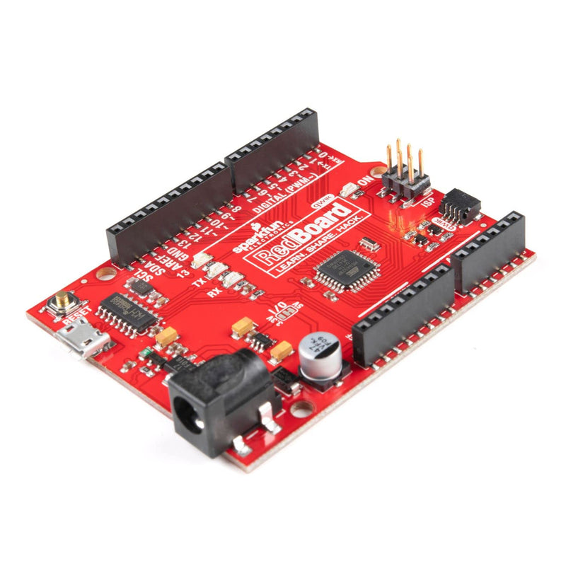 SparkFun RedBoard Qwiic ATMega328P Compatible with Arduino Board w/Qwiic Connector and CH340C Serial-USB Converter IC Breadboardable R3 Footprint microcontroller Improved Reset Button