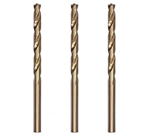 Hss Cobalt Drill Bit Set 3/8 in. x 6 in. Aircraft Extension Extra Long Deep Hole Drilling-3Pcs 3/8'x6" (3Pcs)-Cobalt