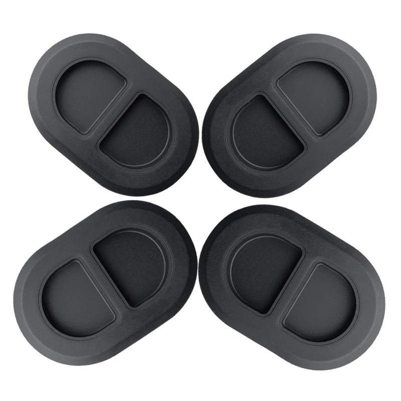 Floor Pan Drain Plug for Jeep Wrangler JK JL 2014-2025 and Gladiator JT 2020-2025,Floor Pan Body Plug for Jeep,4Pcs Black-4pcs