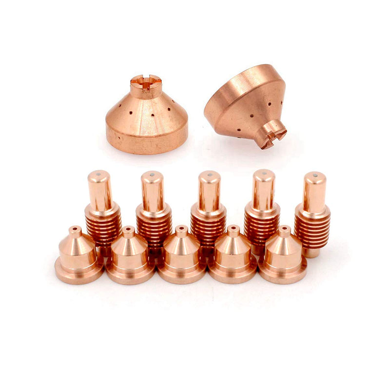 Plasma 600 Cutting Torch Electrode 120573 Tip 120826 Nozzle Drag Shield 120828 Replacement Parts 12pcs 120573+120828+120826 12pk