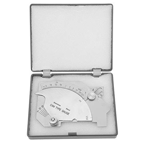 Hyuduo Steel Weld Gauge Sturdy Welding Measure Tool Stainless Steel MG-8 Bridge Welding Gage Seam Inspection Ruler Bridge CAM Welding Gage Weight 192g for Welding Measurement
