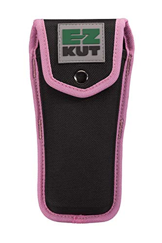 EZ Kut Original Ratcheting Pruner Sheath, 8.5 Inches, Made from Molded Ballistic Nylon, Black and Pink