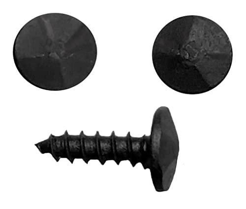Small Clavos Nail Head with Hammered Effect and Screw Shank (Pack of 50)