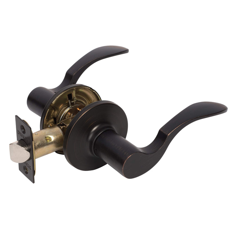 Dynasty Hardware MON-82-12P Monterey Passage Door Lever Set, Aged Oil Rubbed Bronze (Hall/Closet)