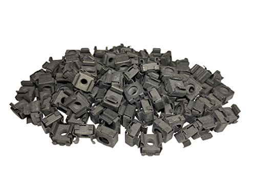 RackGold® M5 Black Snap Cage Nuts 100 Pack - USA Made