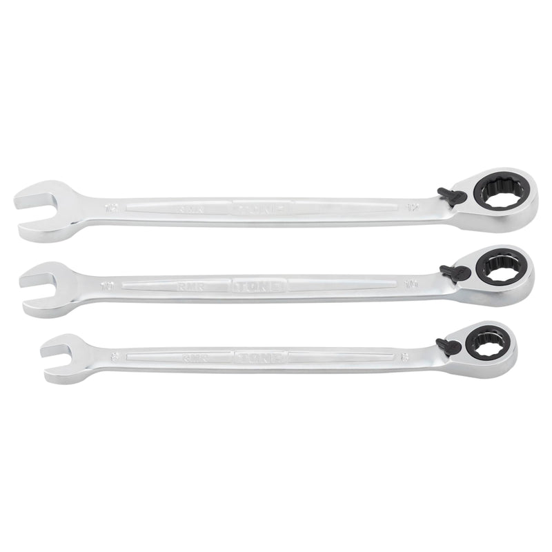 TONE Ratchet Ring Wrench Reversible Offset Set RMR300 3-Piece RMR300: Includes 3