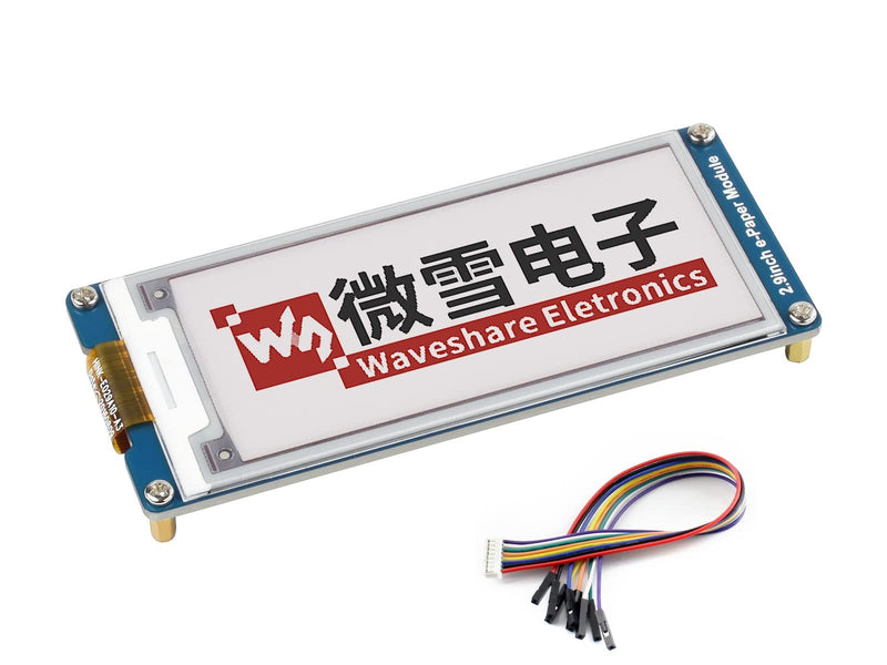 Three Color 2.9inch E-Ink Display Module (B), 296x128 Resolution 3.3V/5V E-Paper Epaper Display Screen Red Black White Tri-Color Compatible with Raspberry Pi/Arduino/STM32,SPI Interface, Full Refresh